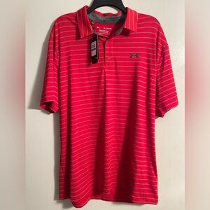 Under Armour Polo Red New with Tags Xl